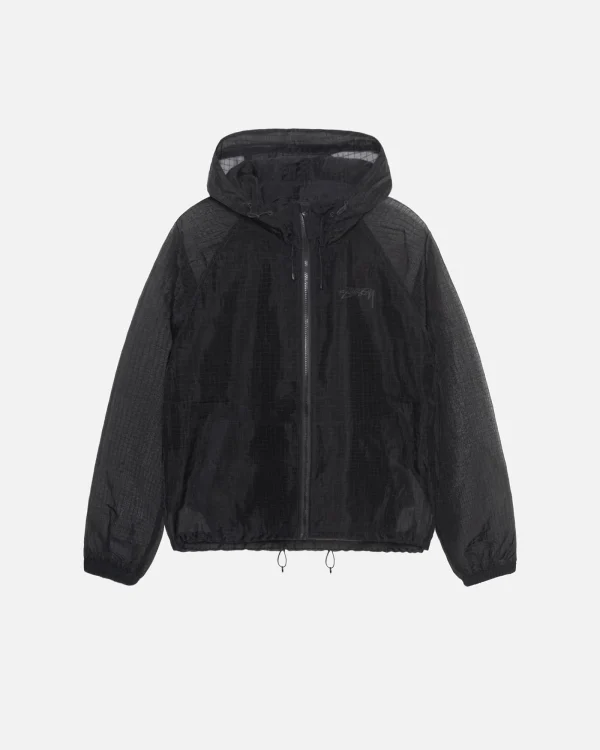 Stussy Beach Shell Transparent Ripstop Black