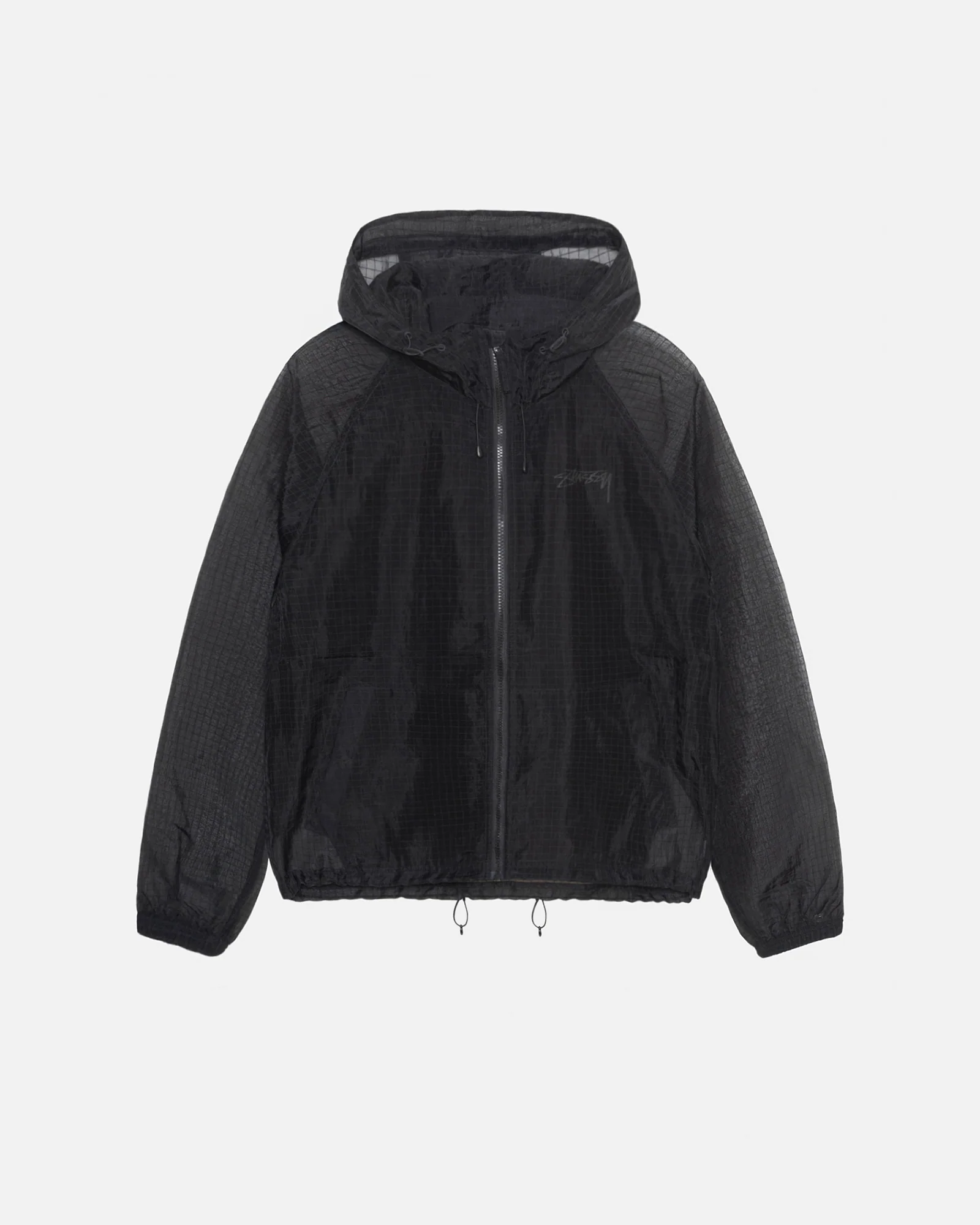 Stussy Beach Shell Transparent Ripstop Black