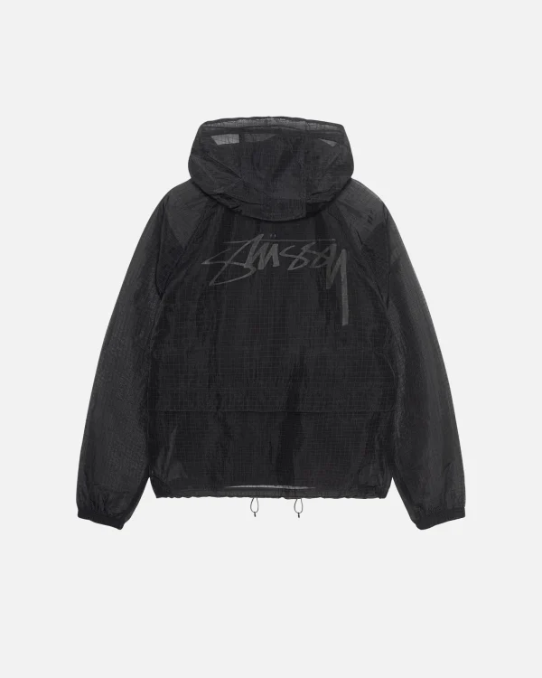Stussy Beach Shell Transparent Ripstop Black