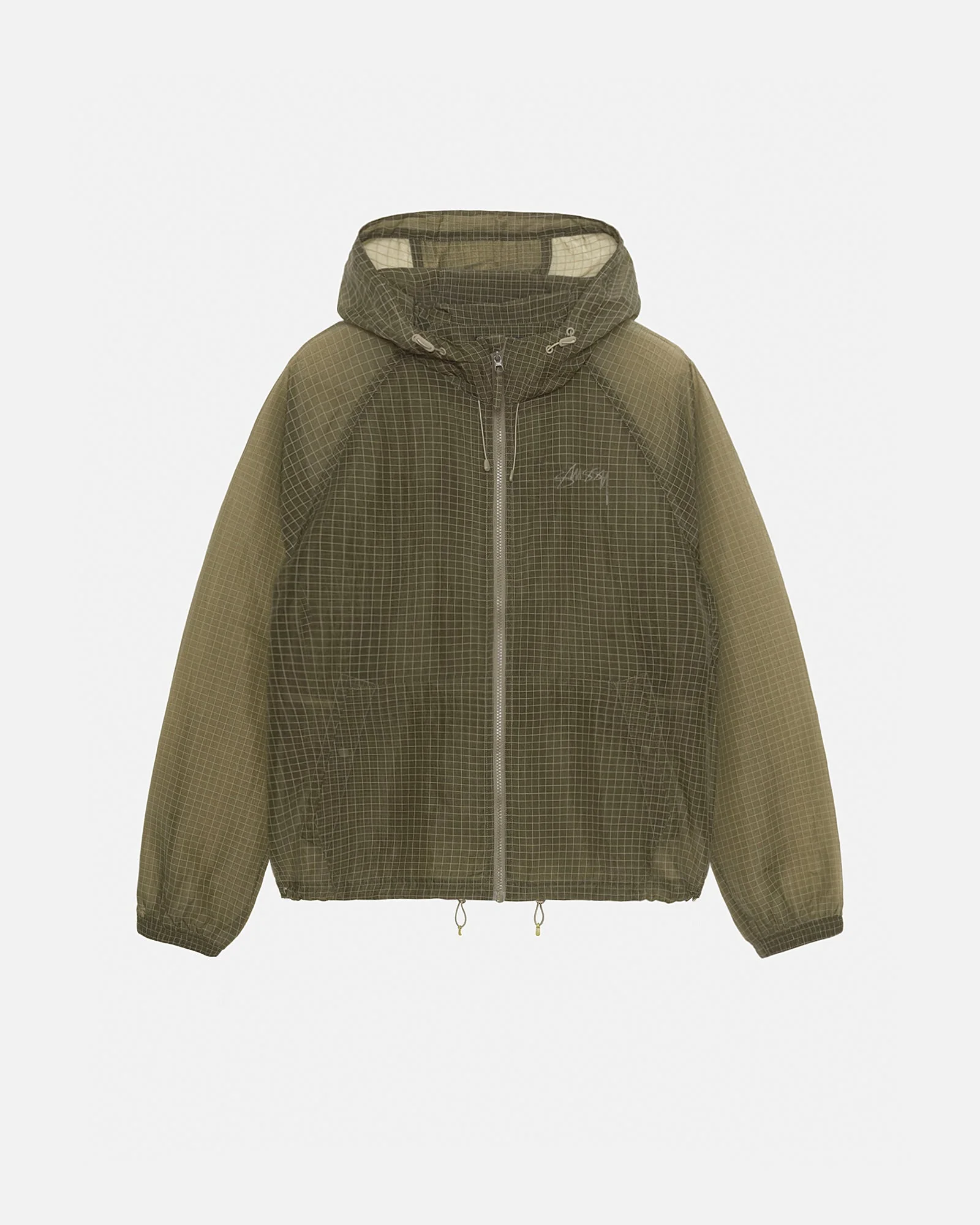 Stussy Beach Shell Transparent Ripstop Olive