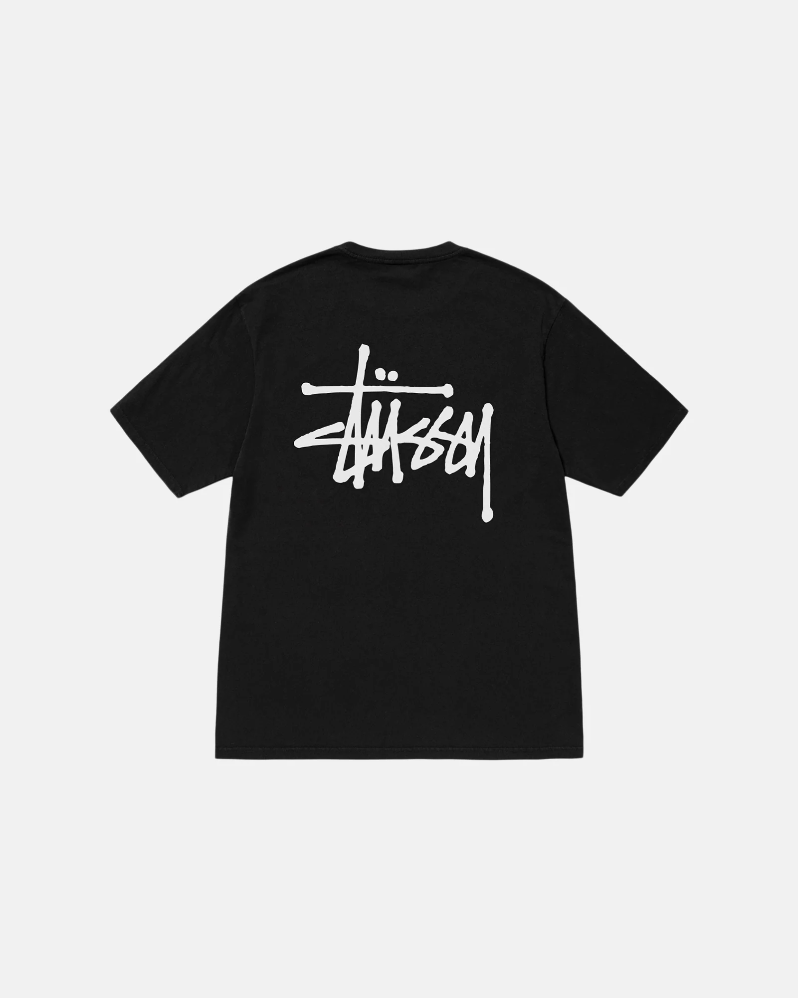BASIC STUSSY TEE PIGMENT DYED BLACK