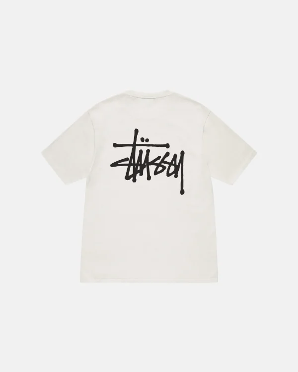 BASIC STUSSY TEE PIGMENT DYED NATRUAL
