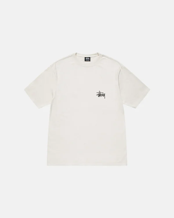 BASIC STUSSY TEE PIGMENT DYED NATRUAL