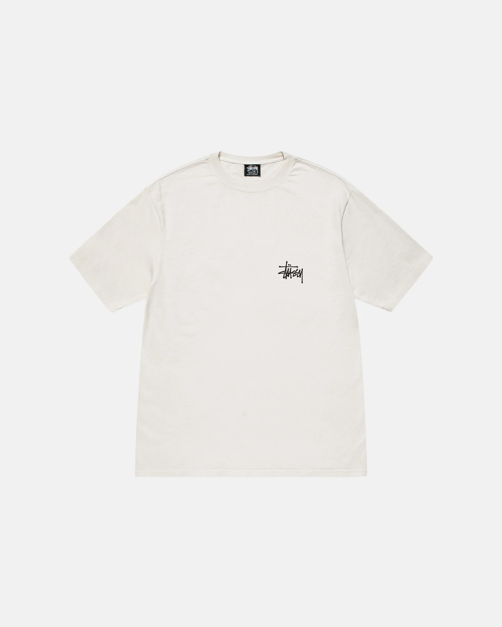 BASIC STUSSY TEE PIGMENT DYED NATRUAL