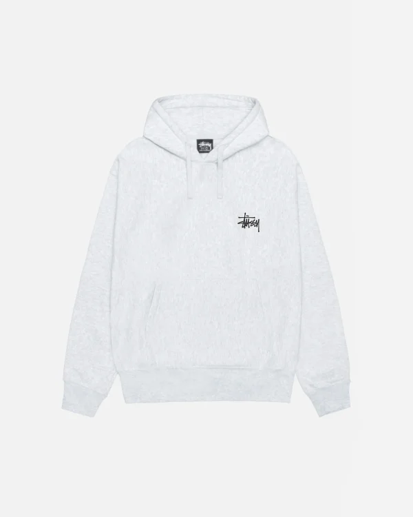Basic Stussy Hoodie Ash Heather