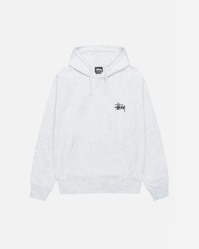Basic Stussy Hoodie Ash Heather
