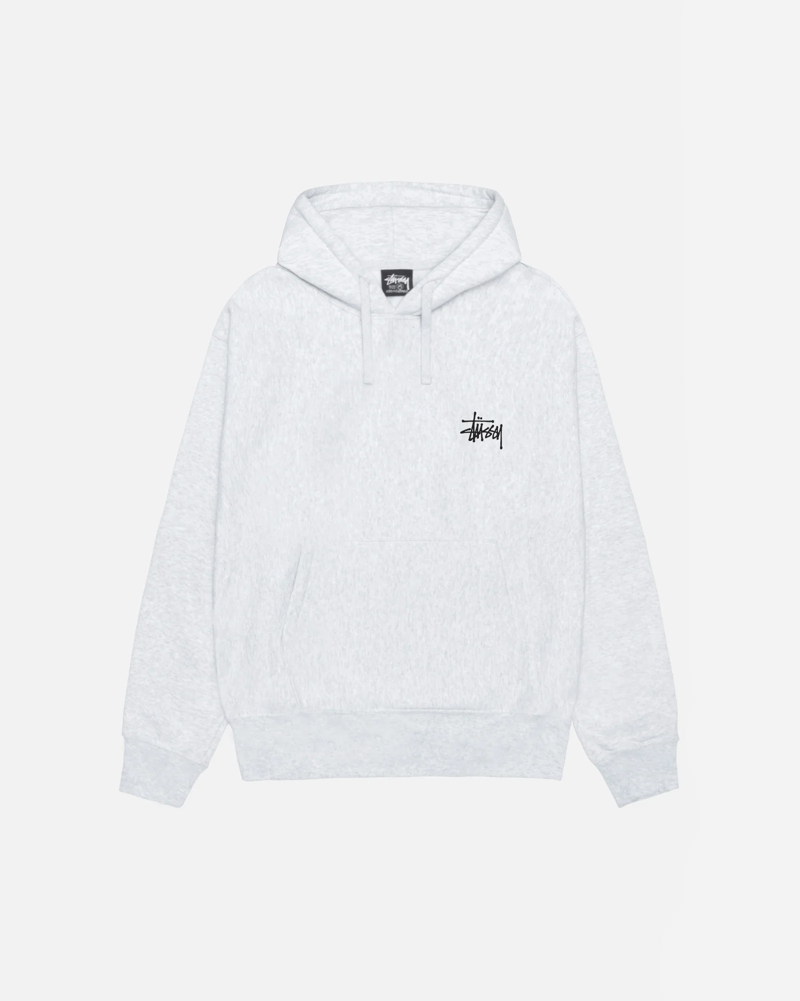 Basic Stussy Hoodie Ash Heather