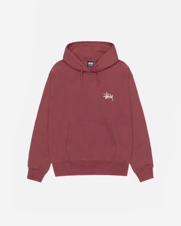 Basic Stussy Hoodie Oxblood
