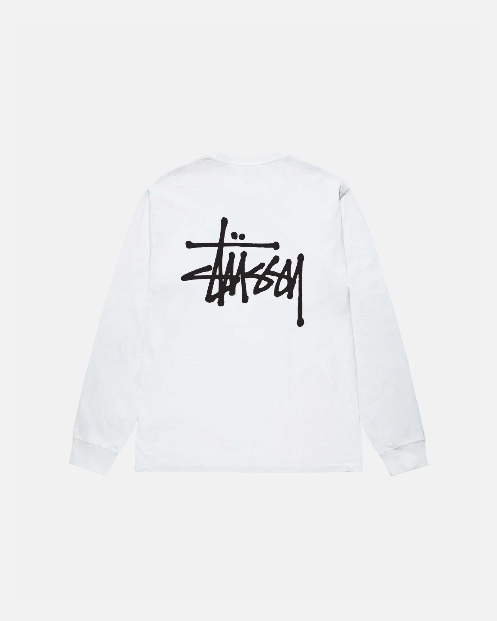 BASIC STUSSY LS TEE WHITE