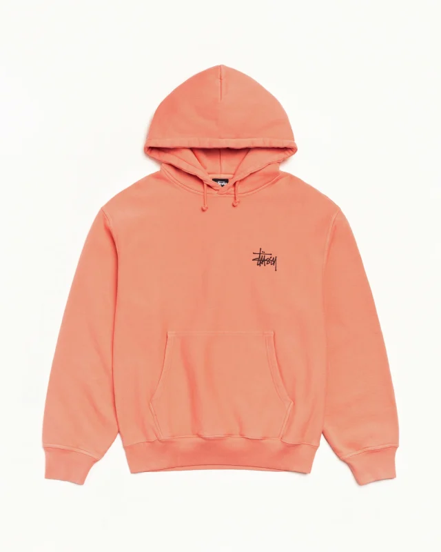 Basic Stussy Hoodie Pigment Dyed Sherbert