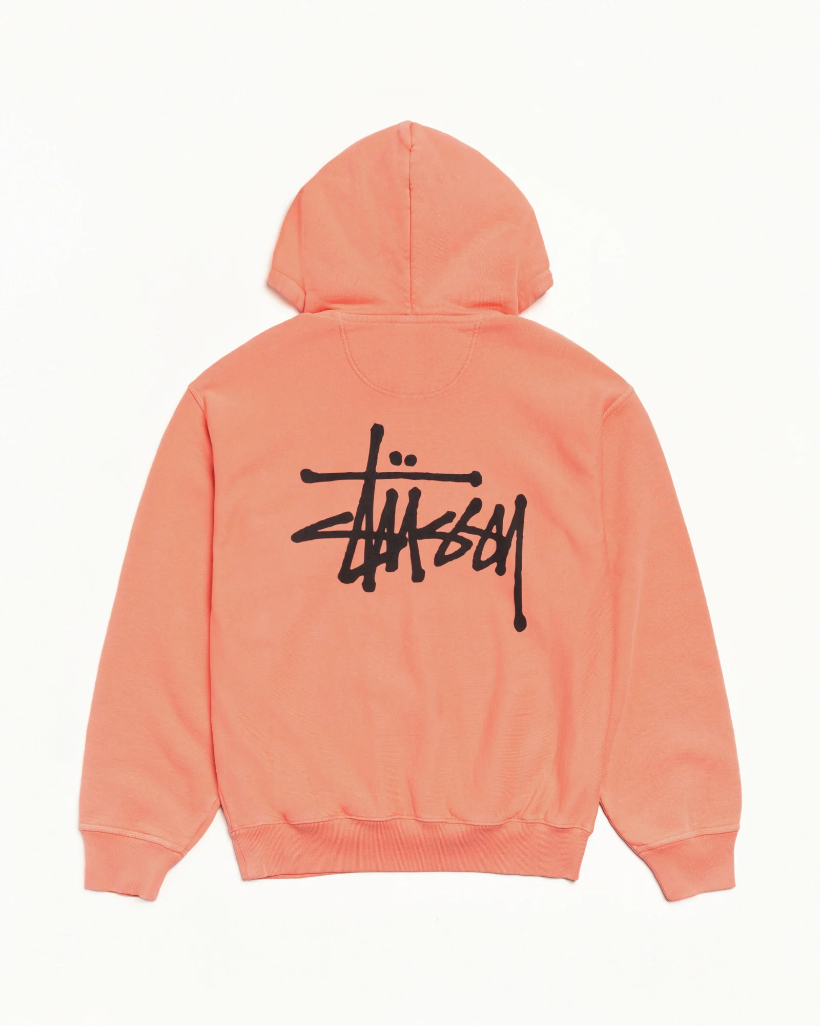 Basic Stussy Hoodie Pigment Dyed Sherbert