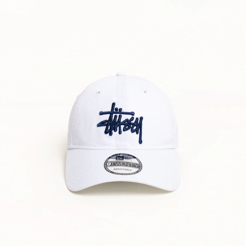 Stussy Basic Strapback Cap White