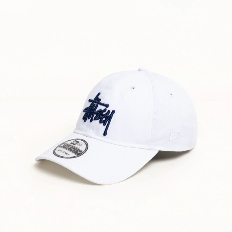 Stussy Basic Strapback Cap White