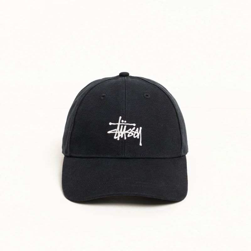 Stussy Canvas Cap Black