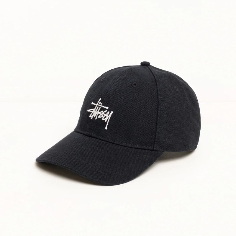 Stussy Canvas Cap Black